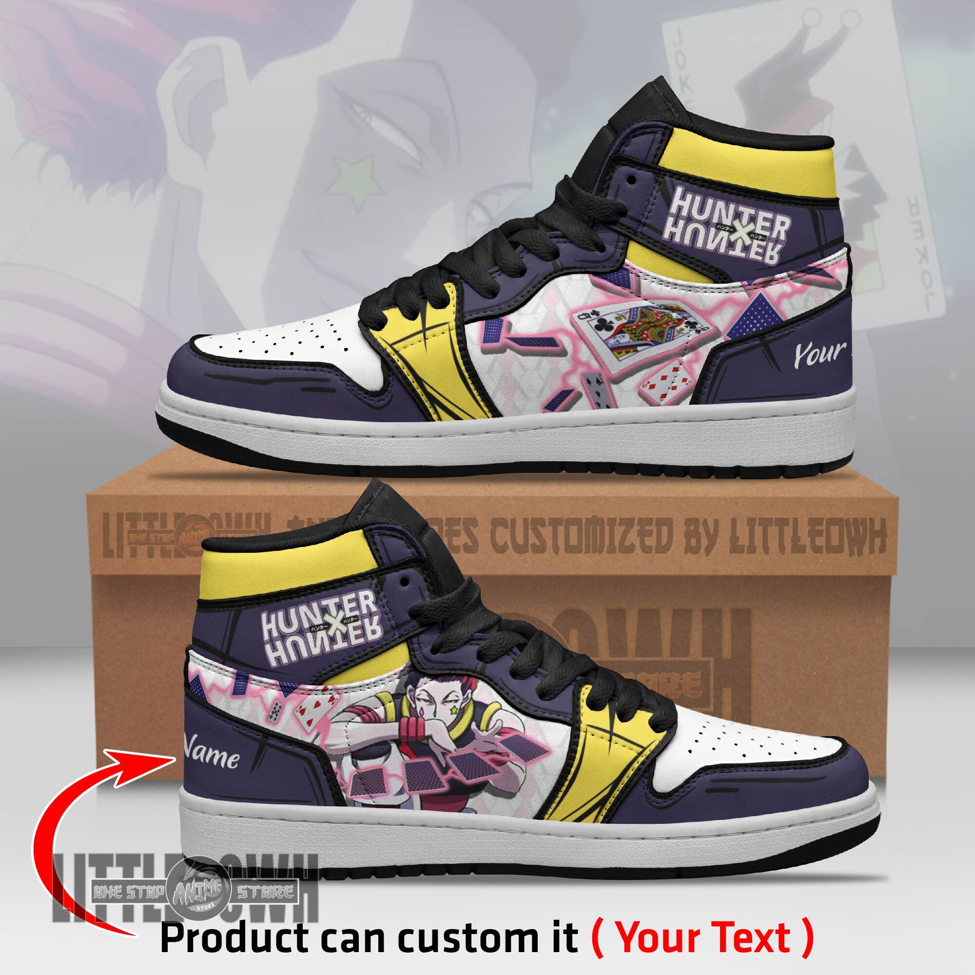 Ideafootwear Hisoka Morow AJ1 High Sneakers Shoes For Men And Women