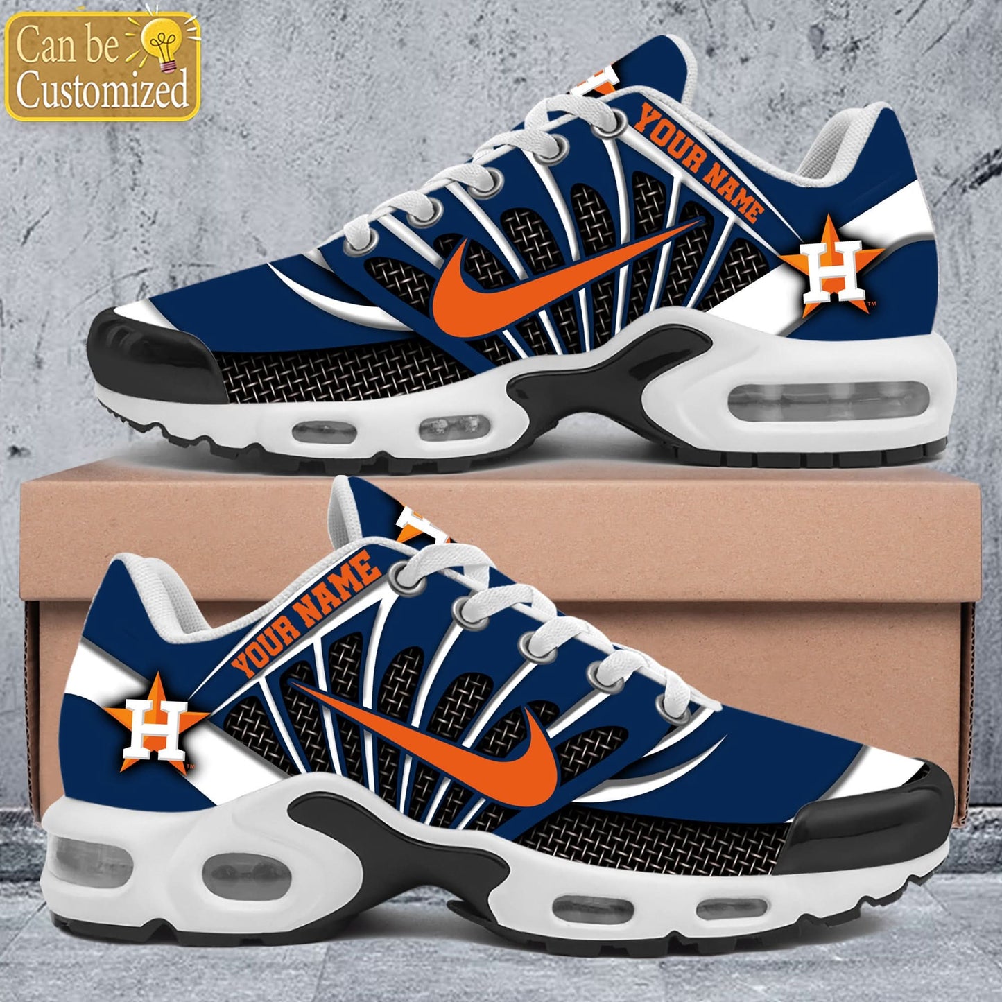 Ideafootwear Houston Astros TN Shoes Sneakers For Men And Women