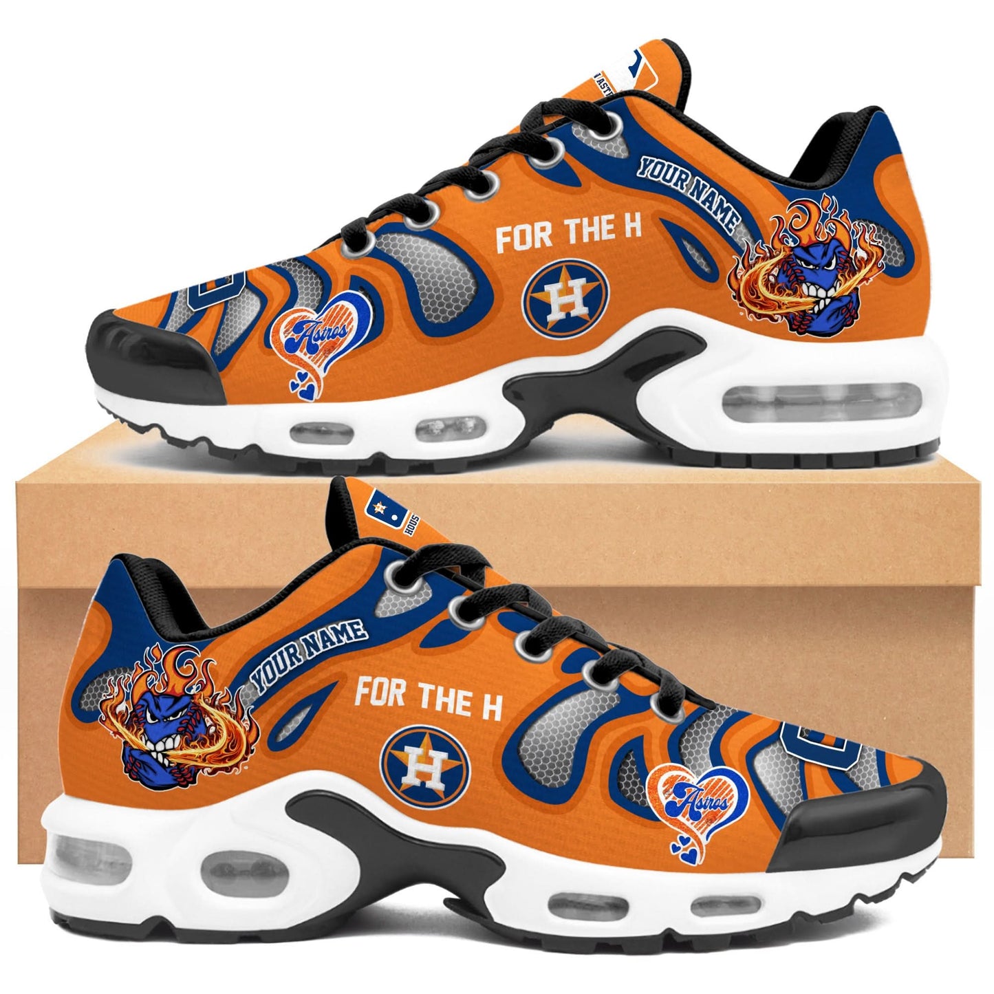 Ideafootwear Houston Astros TN Shoes Sneakers For Men And Women