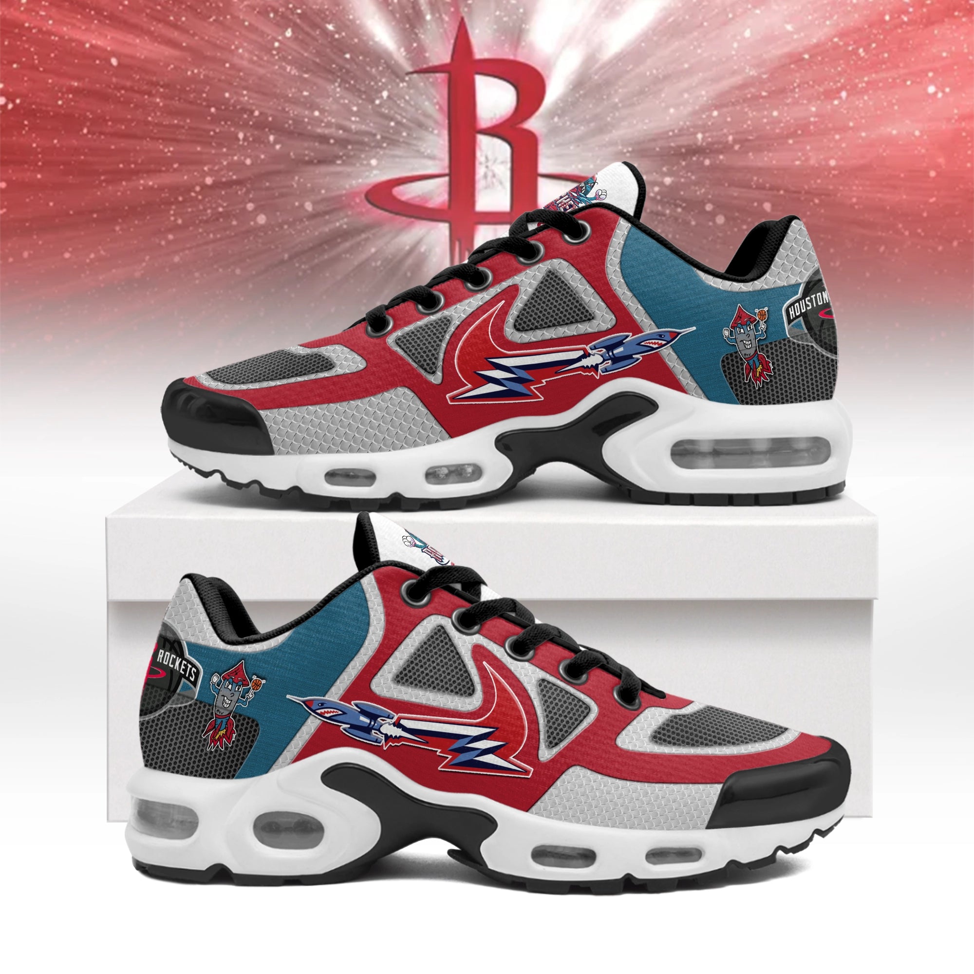 Ideafootwear Houston Rockets TN Shoes Sneakers For Men And Women