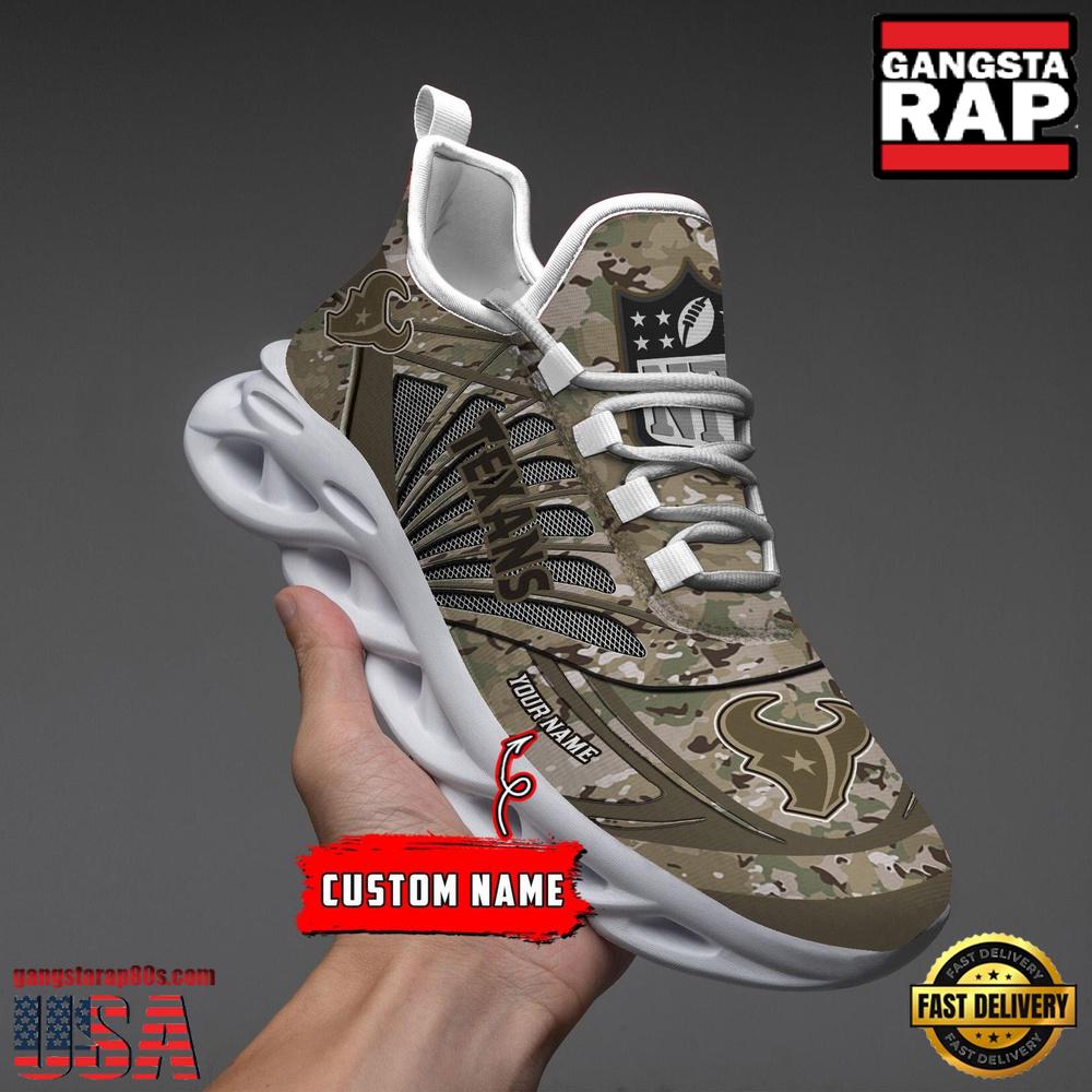 Ideafootwear Houston Texans Max Soul Shoes Sneakers For Men And Women