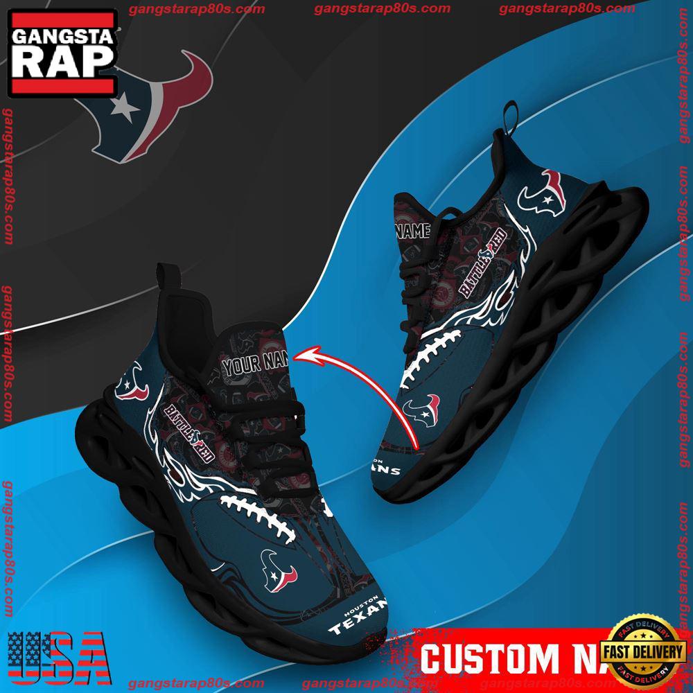 Ideafootwear Houston Texans Max Soul Shoes Sneakers For Men And Women