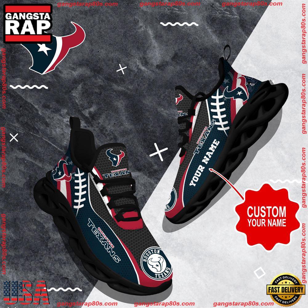 Ideafootwear Houston Texans Max Soul Shoes Sneakers For Men And Women