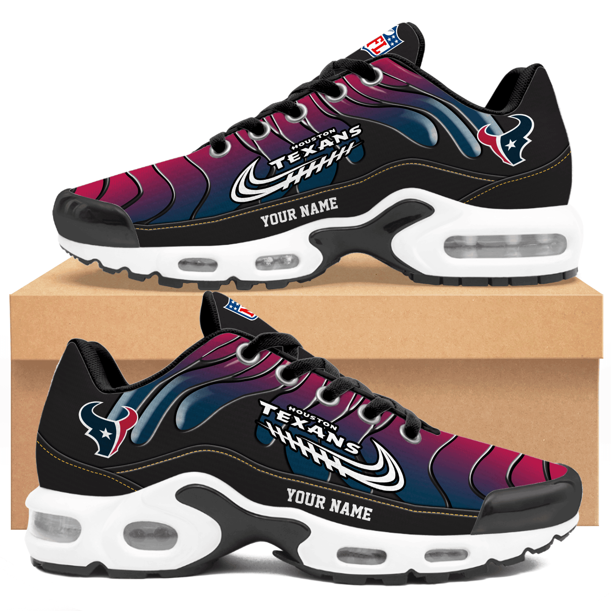 Ideafootwear Houston Texans TN Shoes Sneakers For Men And Women