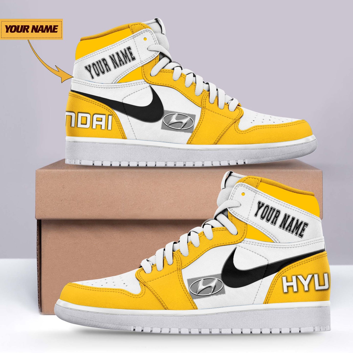 Ideafootwear Hyundai AJ1 High Sneakers Shoes For Men And Women