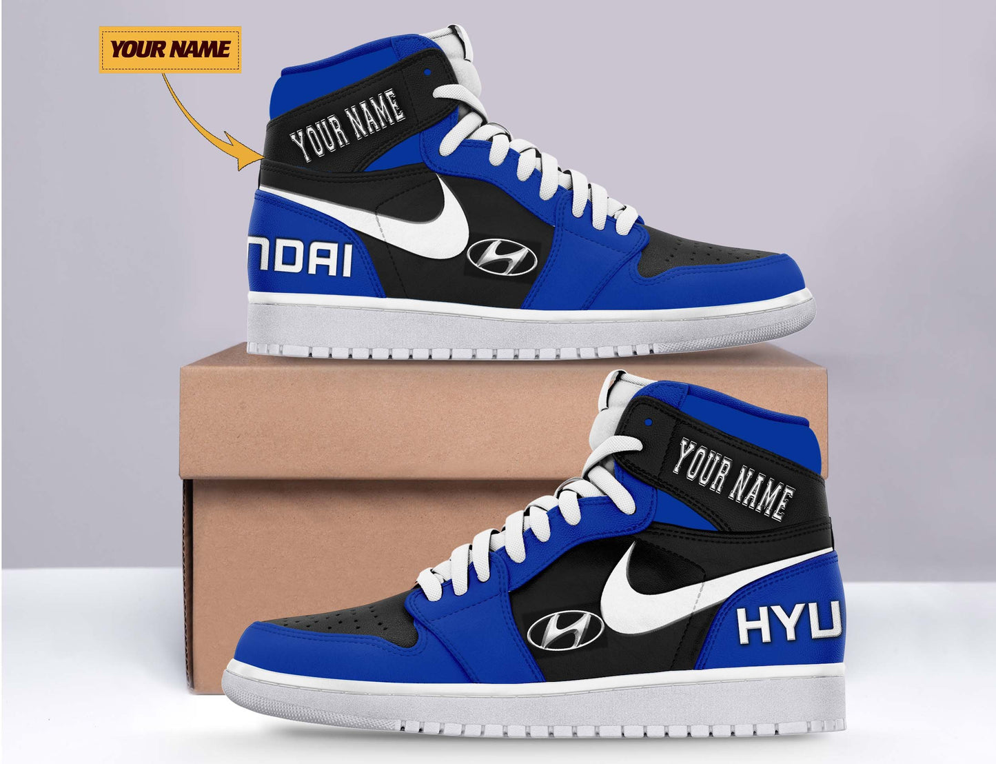 Ideafootwear Hyundai AJ1 High Sneakers Shoes For Men And Women