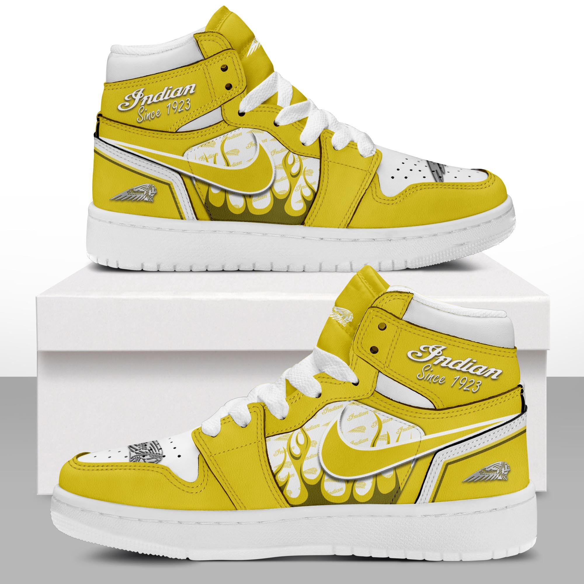 Ideafootwear Indian AJ1 High Sneakers Shoes For Men And Women