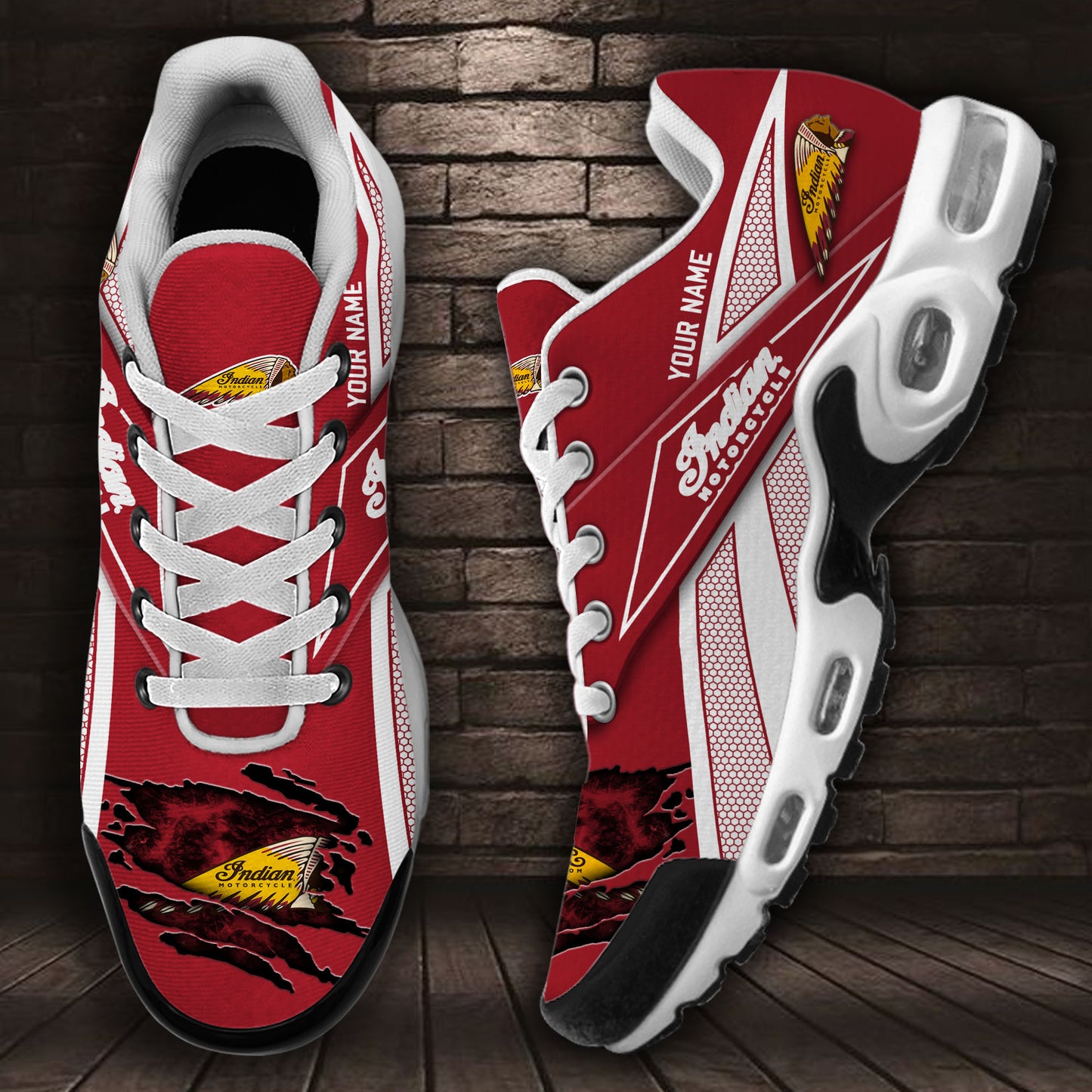 Ideafootwear Indian Motorcycle TN Shoes Sneakers For Men And Women