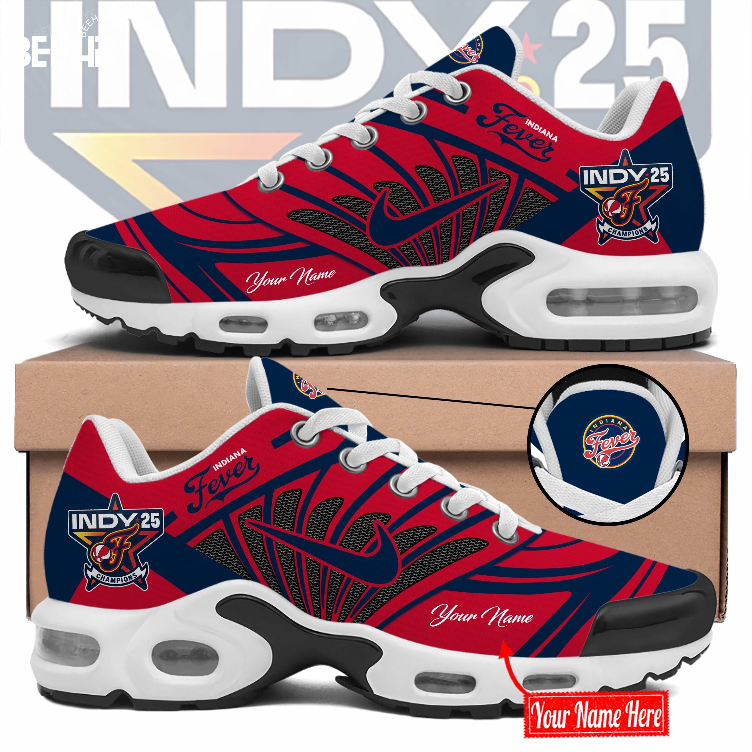 Ideafootwear Indiana Fever TN Shoes Sneakers For Men And Women