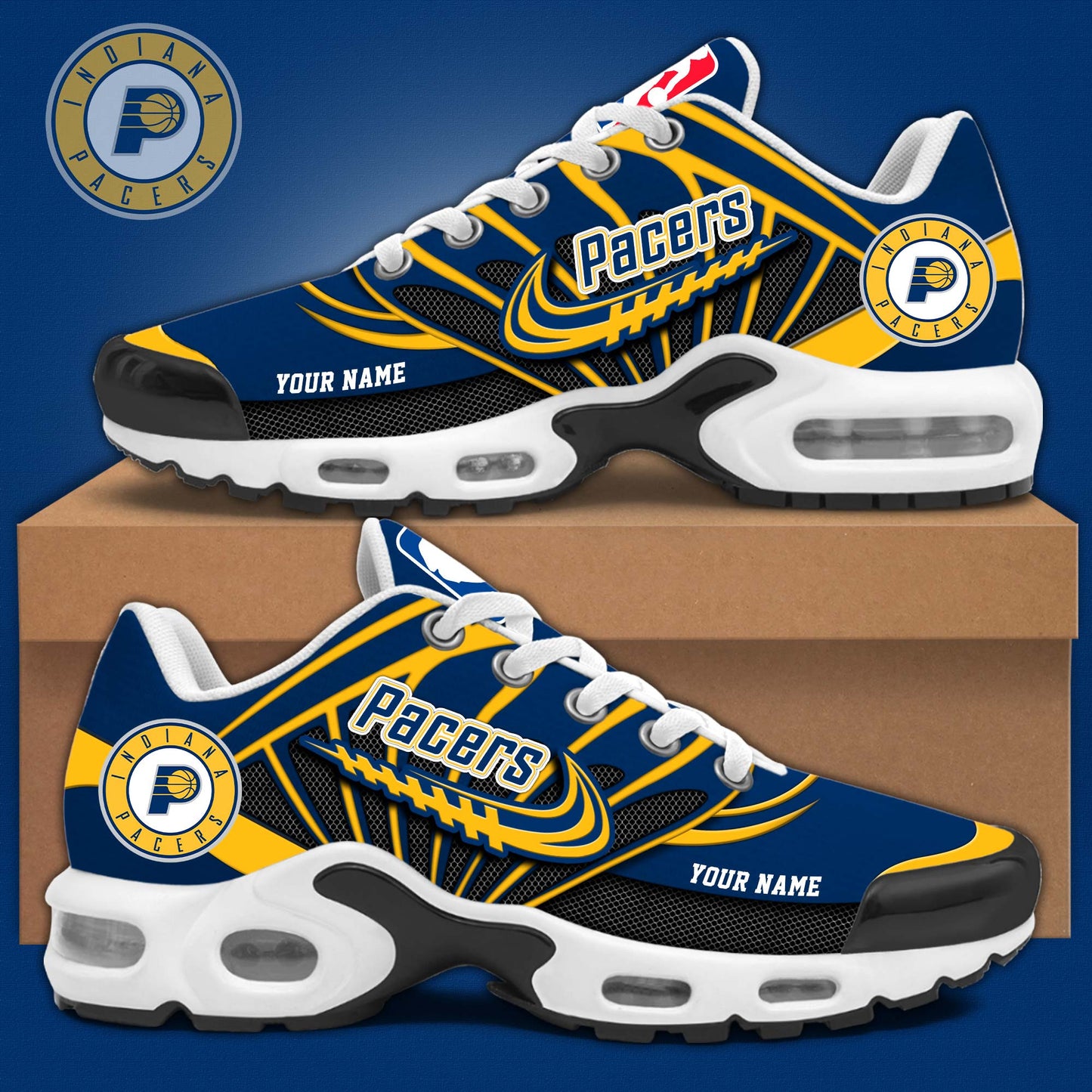 Ideafootwear Indiana Pacers TN Shoes Sneakers For Men And Women