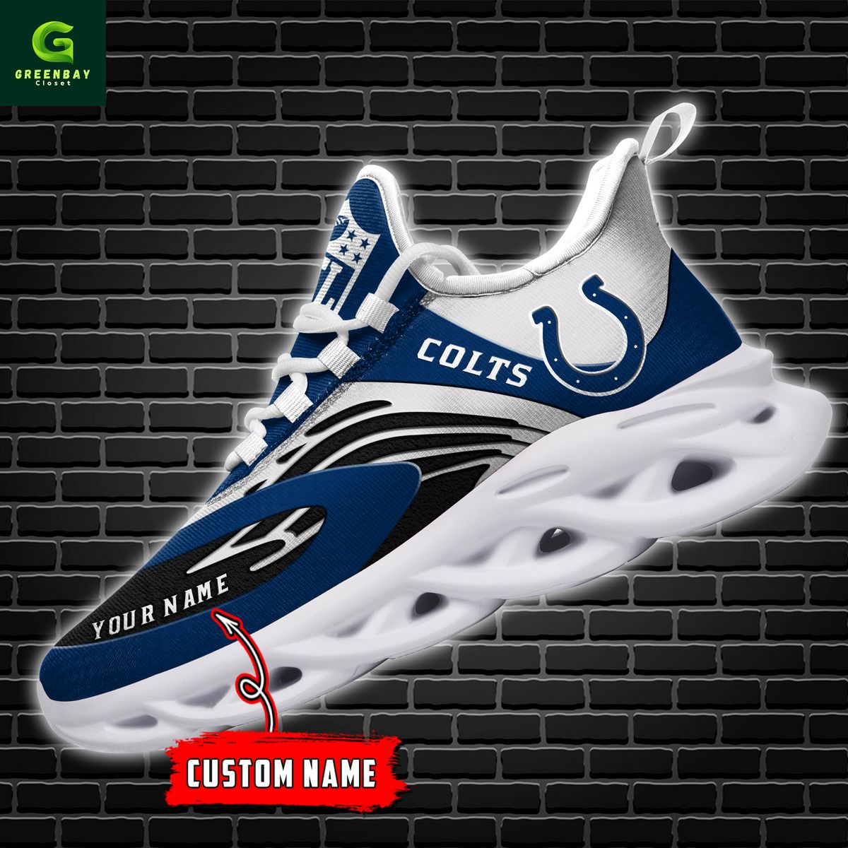 Ideafootwear Indianapolis Colts Max Soul Shoes Sneakers For Men And Women