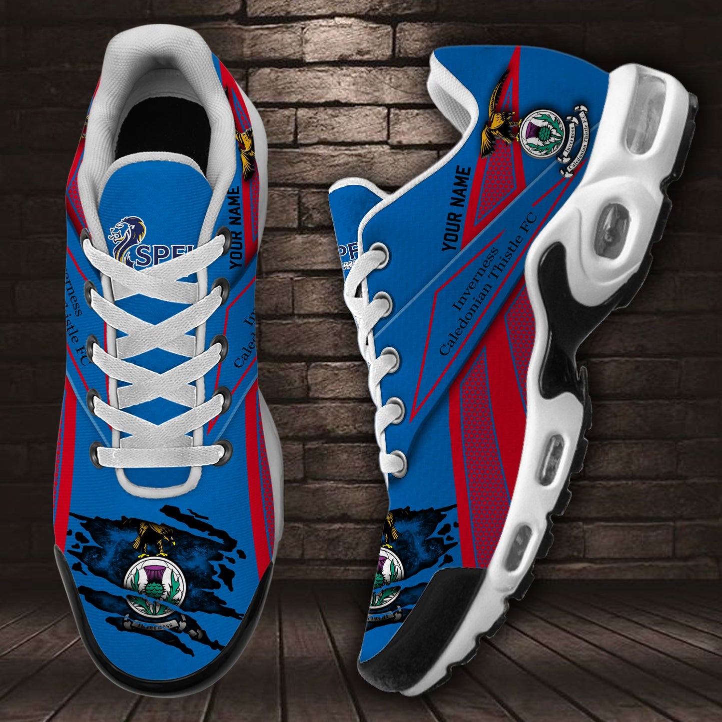 Ideafootwear Inverness Caledonian Thistle F.C. TN Shoes Sneakers For Men And Women