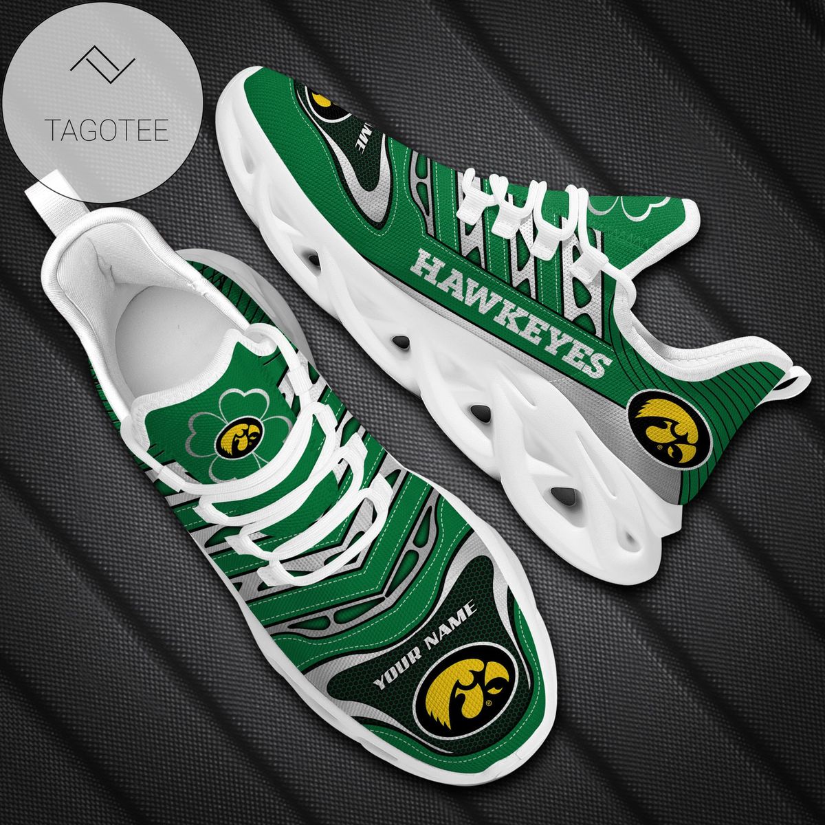 Ideafootwear Iowa Hawkeyes Max Soul Shoes Sneakers For Men And Women