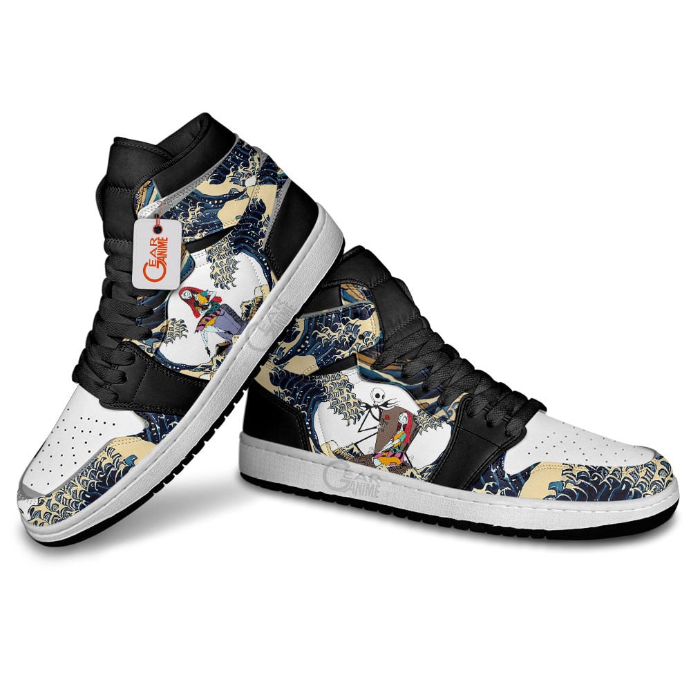 Ideafootwear Jack and Sally AJ1 High Sneakers Shoes For Men And Women
