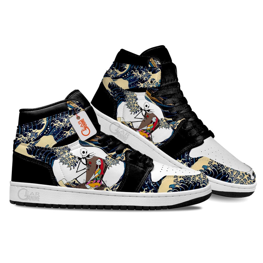 Ideafootwear Jack and Sally AJ1 High Sneakers Shoes For Men And Women
