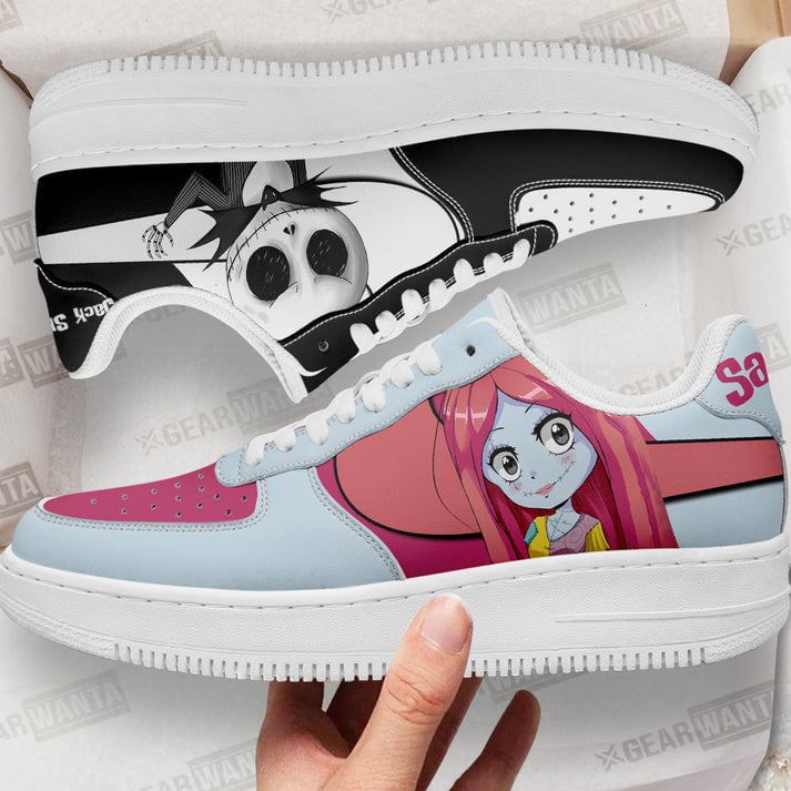Ideafootwear Jack Skellington Air Low-Top Sneakers Shoes For Men And Women 2