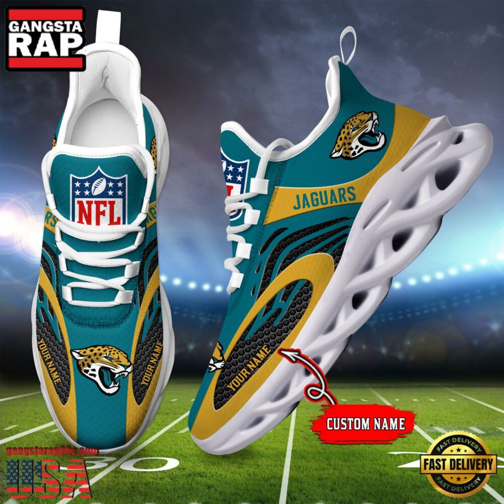 Ideafootwear Jacksonville Jaguars Max Soul Shoes Sneakers For Men And Women
