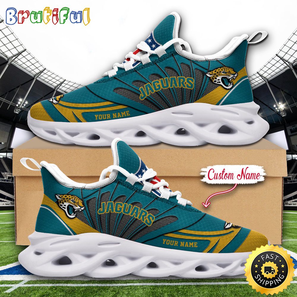 Ideafootwear Jacksonville Jaguars Max Soul Shoes Sneakers For Men And Women
