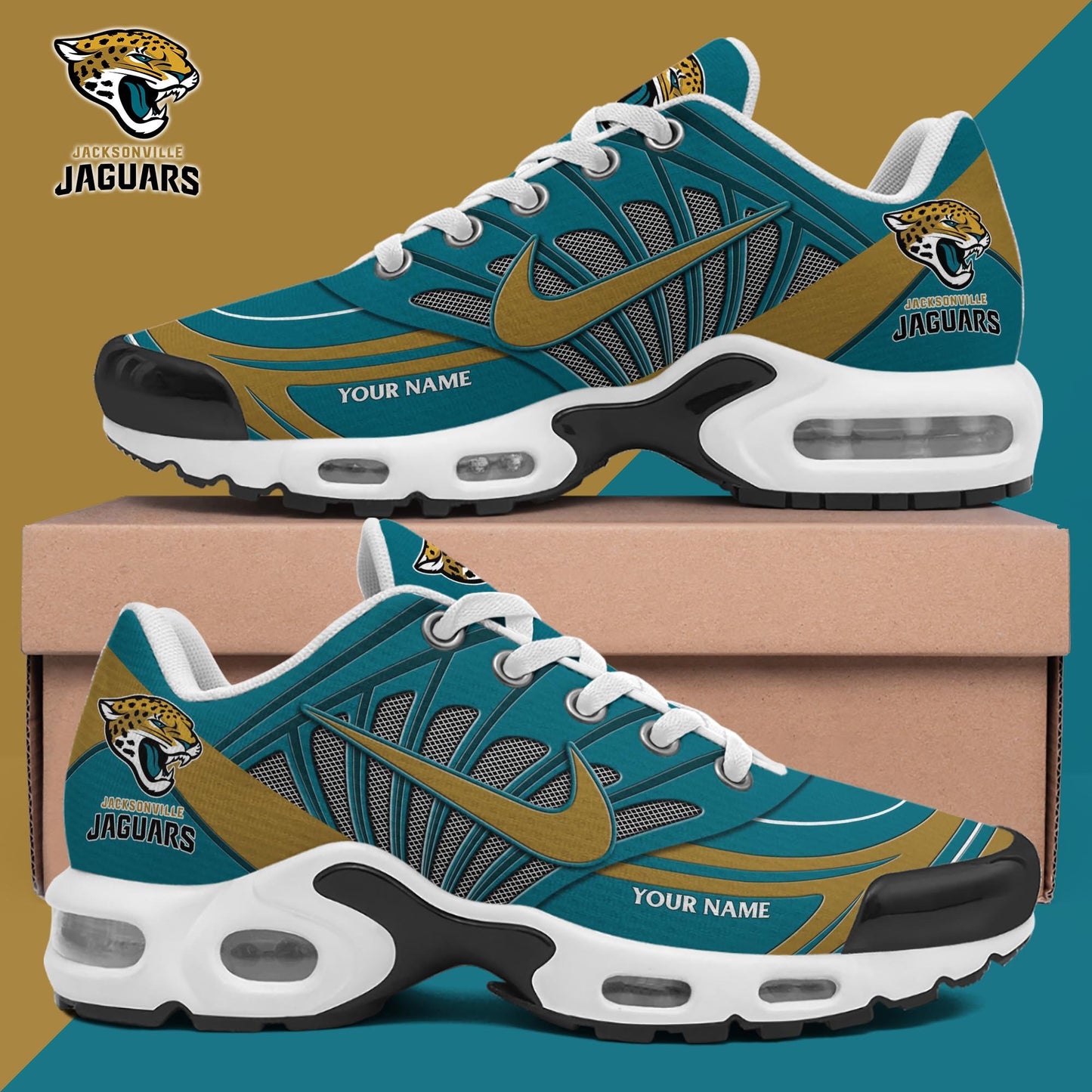 Ideafootwear Jacksonville Jaguars TN Shoes Sneakers For Men And Women