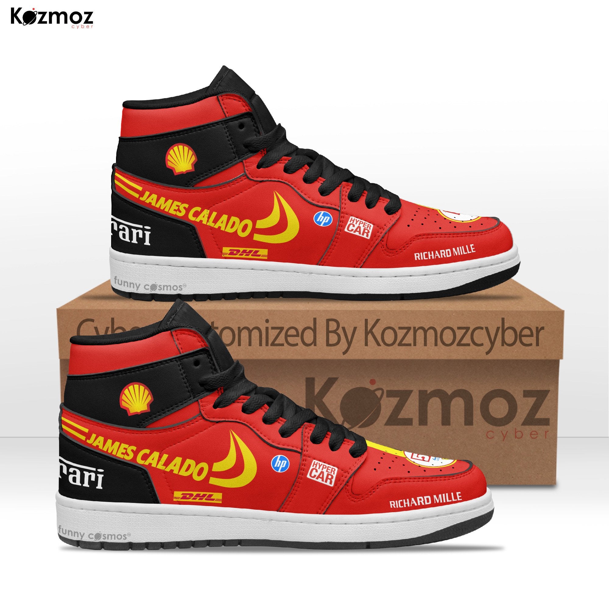 Ideafootwear James Calado AJ1 High Sneakers Shoes For Men And Women