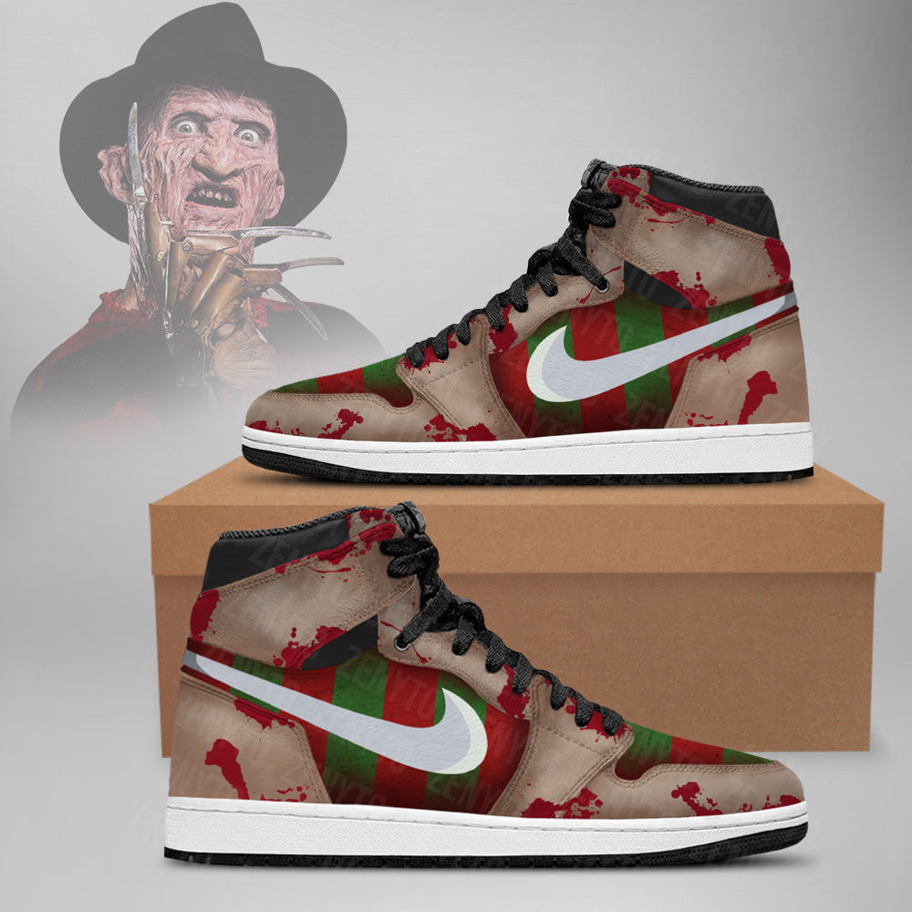 Ideafootwear Jason Voorhees Halloween V5 AJ1 High Sneakers Shoes For Men And Women