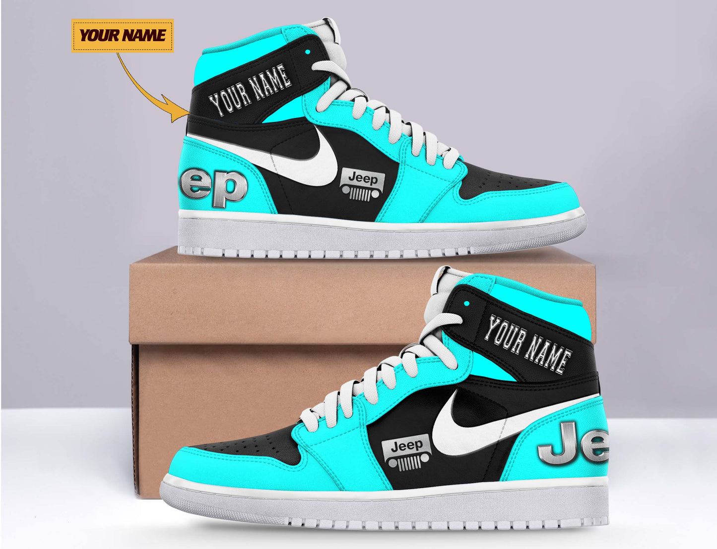 Ideafootwear Jeep AJ1 High Sneakers Shoes For Men And Women