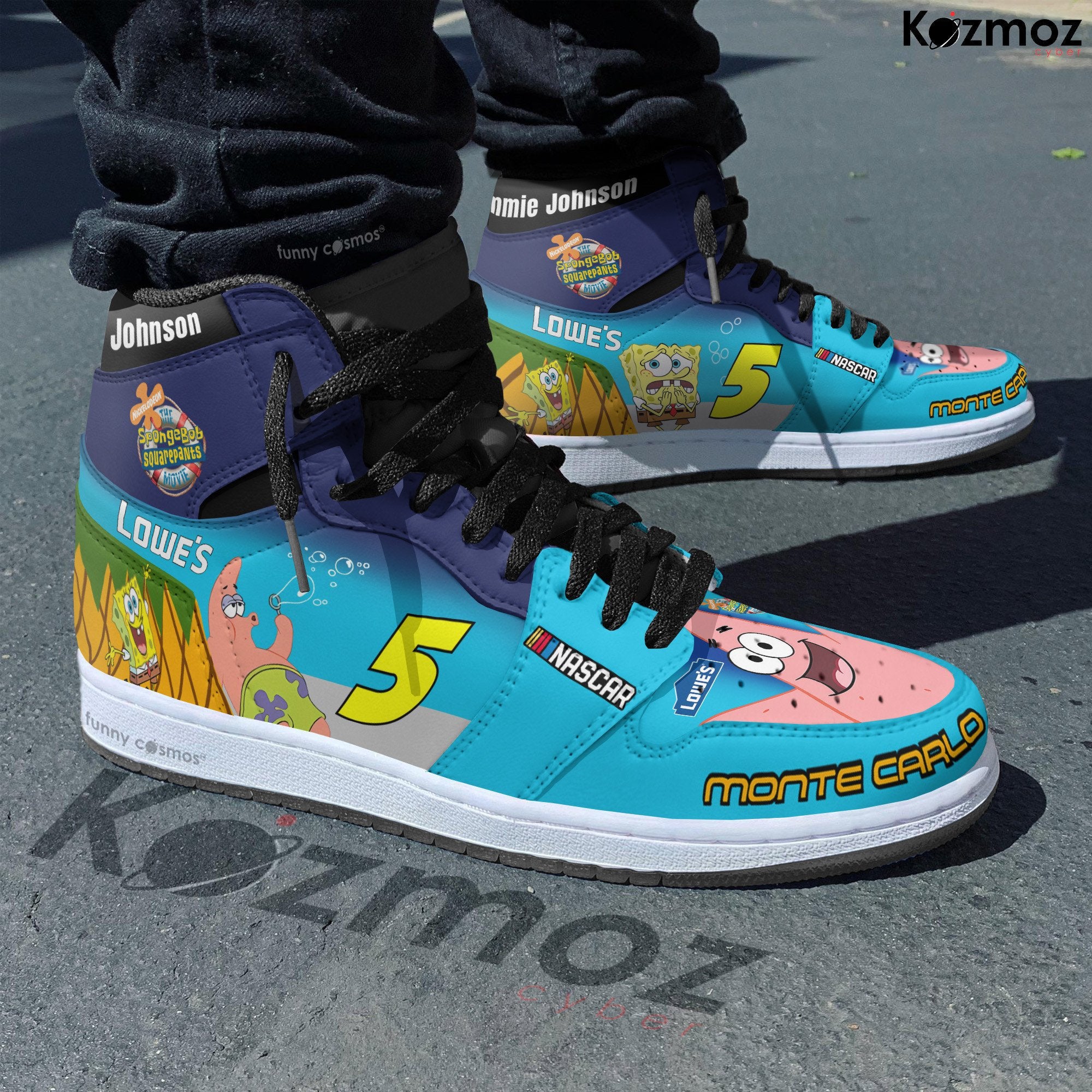 Ideafootwear Jimmie Johnson AJ1 High Sneakers Shoes For Men And Women