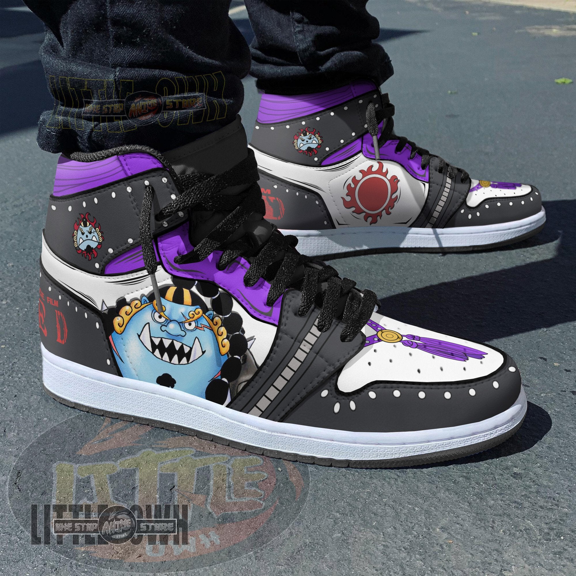 Ideafootwear Jinbe AJ1 High Sneakers Shoes For Men And Women