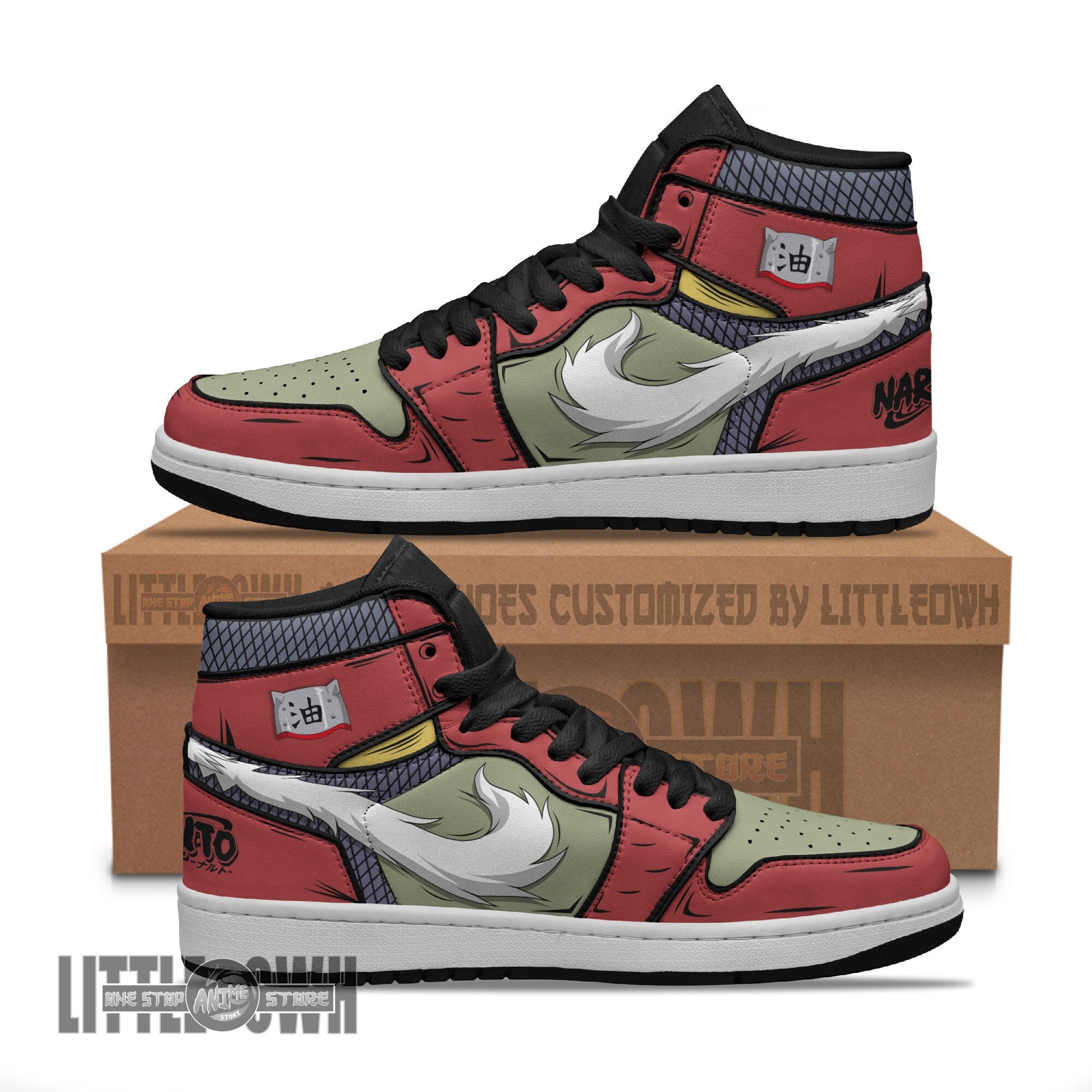 Ideafootwear Jiraiya AJ1 High Sneakers Shoes For Men And Women