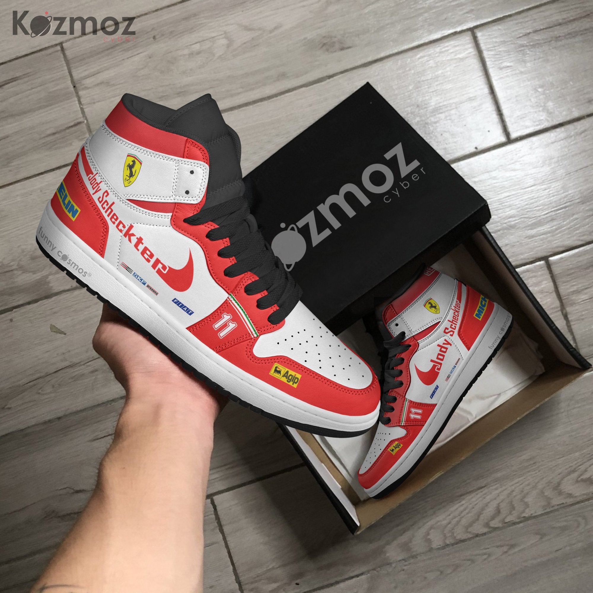 Ideafootwear Jody Scheckter AJ1 High Sneakers Shoes For Men And Women