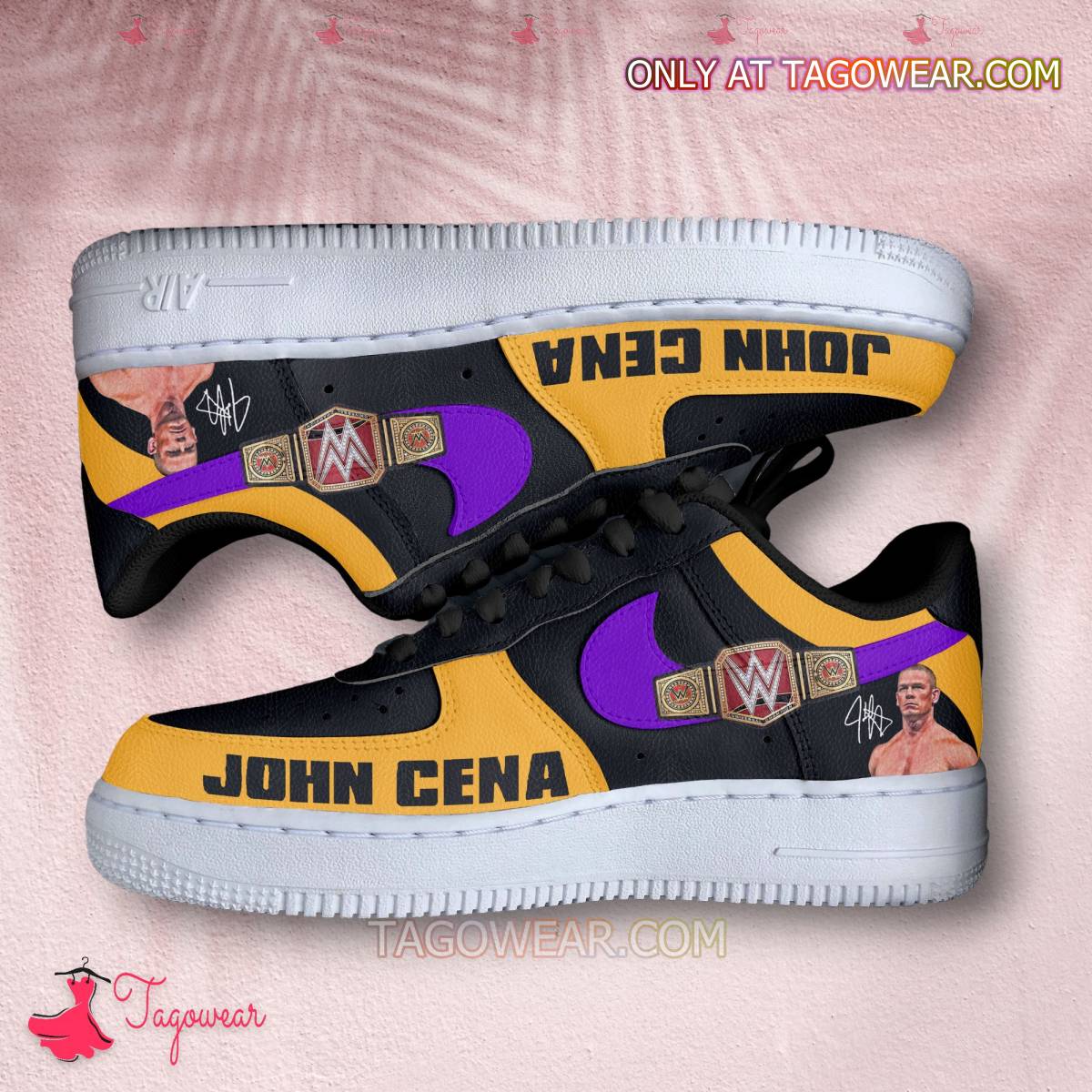 Ideafootwear John Cena Air Low-Top Sneakers Shoes For Men And Women 2
