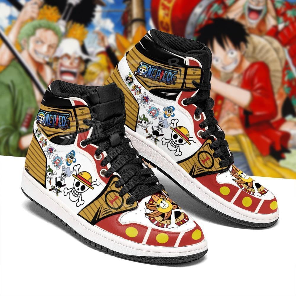 Ideafootwear Jolly Roger AJ1 High Sneakers Shoes For Men And Women