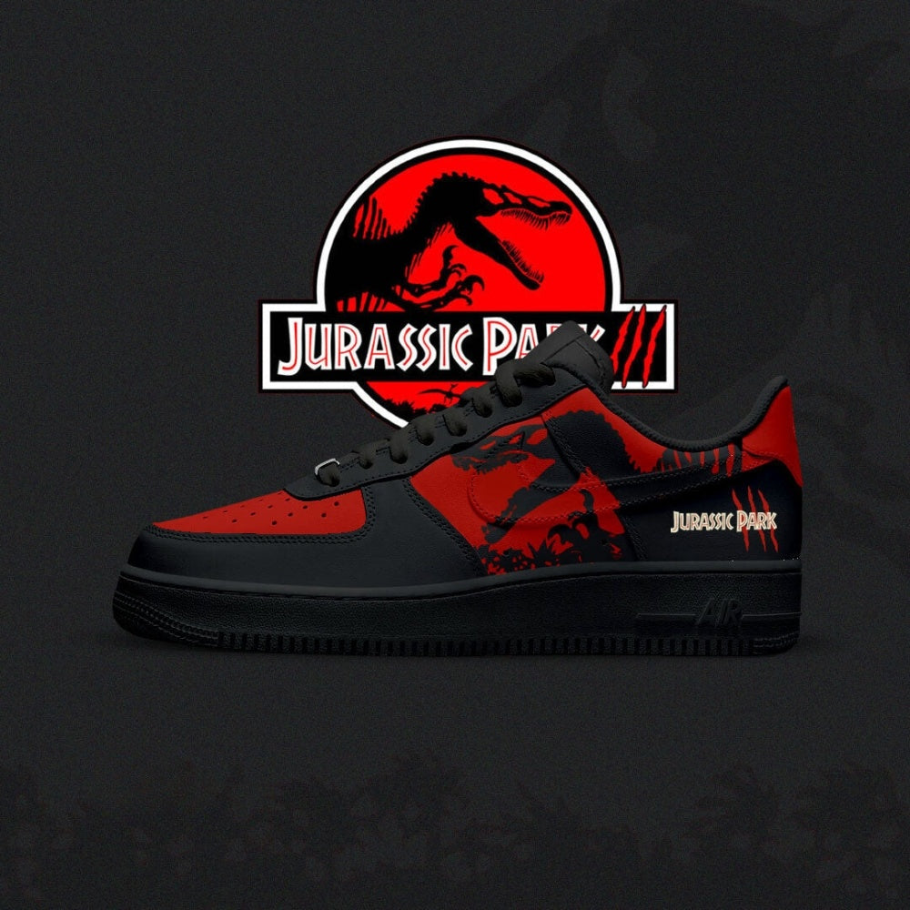 Ideafootwear Jurrasic Jurrasic Park Air Low-Top Sneakers Shoes For Men And Women 1