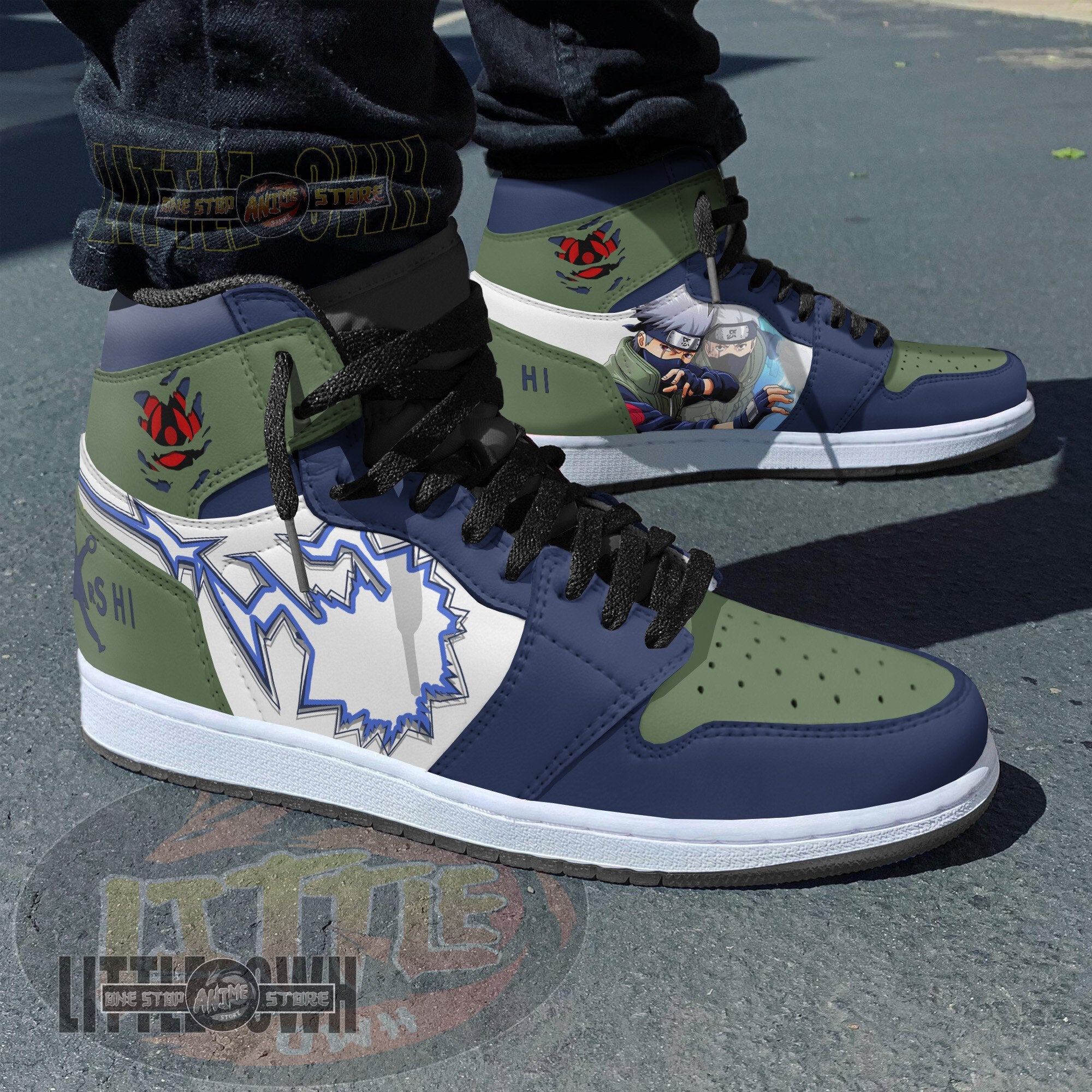 Ideafootwear Kakashi AJ1 High Sneakers Shoes For Men And Women