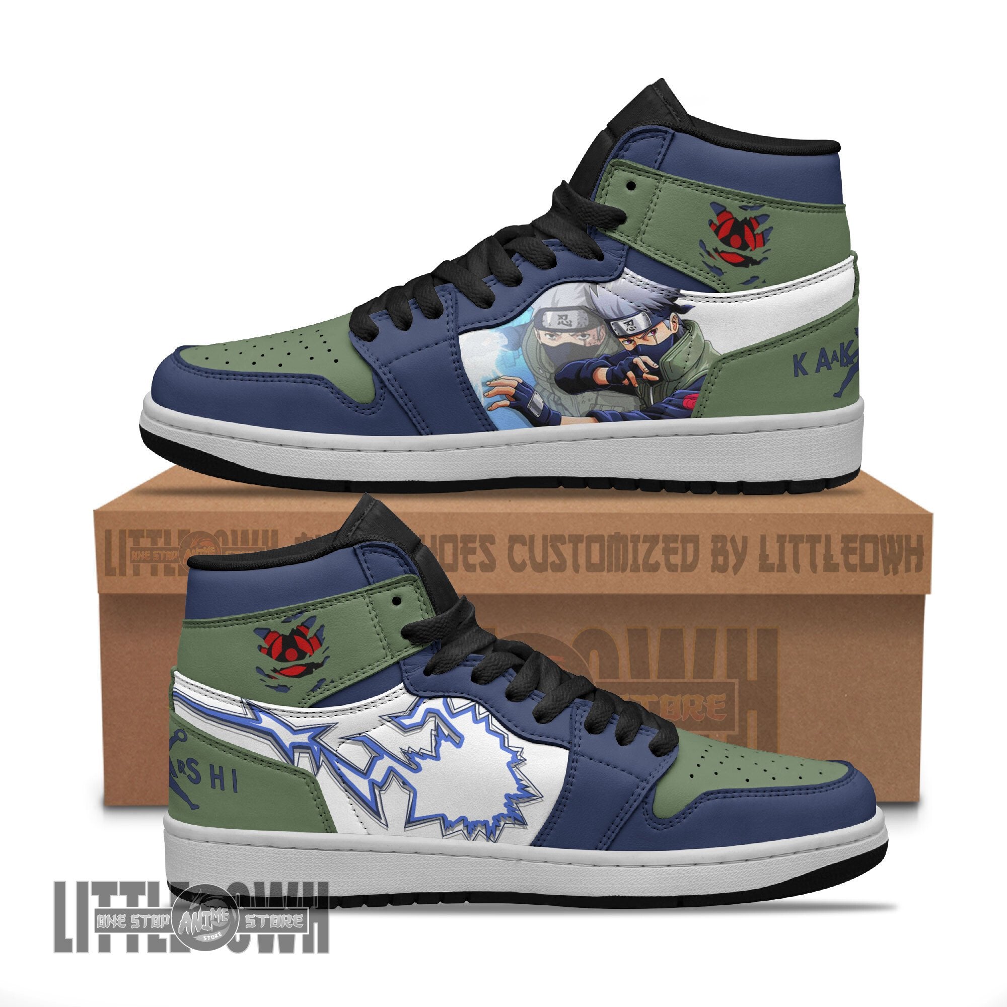 Ideafootwear Kakashi AJ1 High Sneakers Shoes For Men And Women