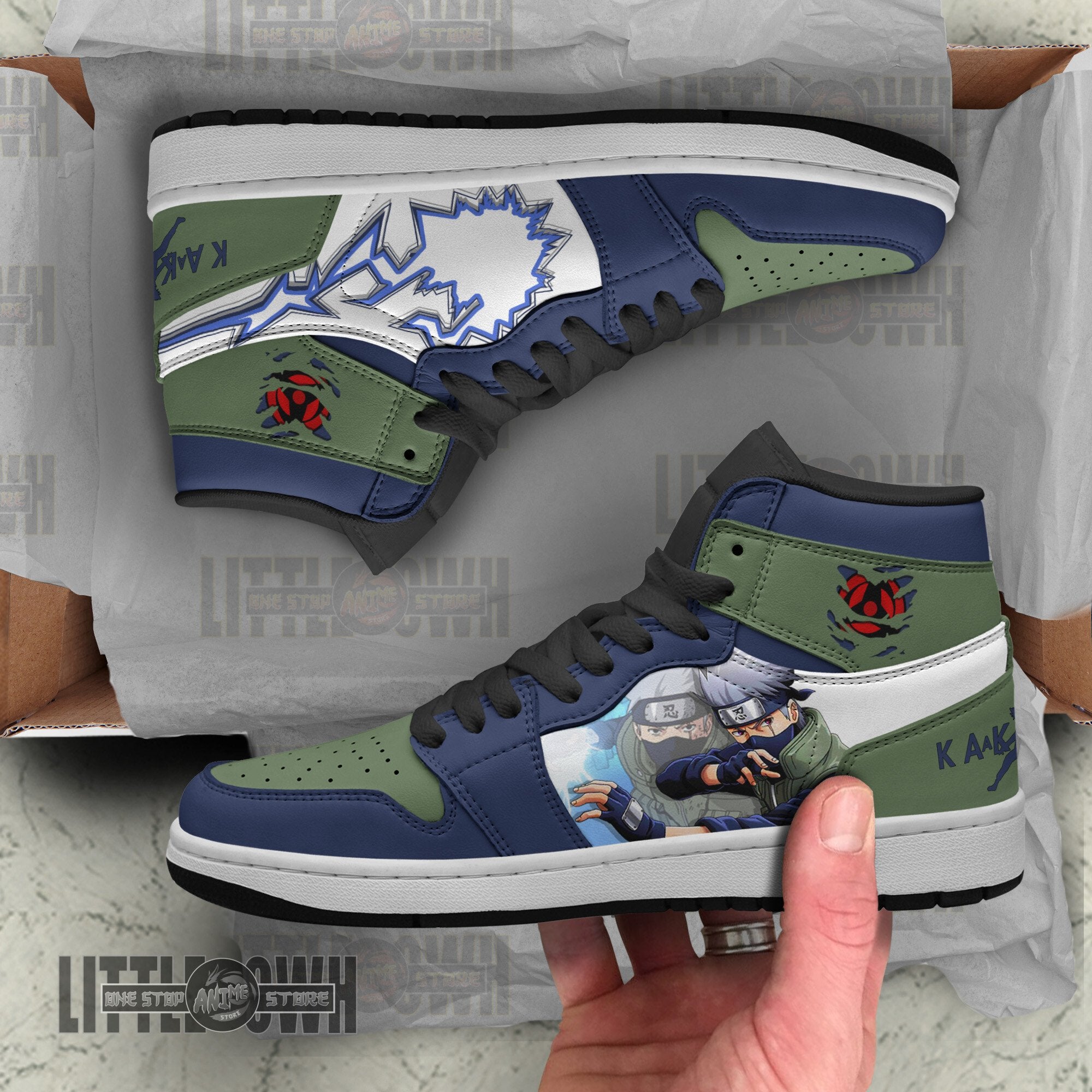 Ideafootwear Kakashi AJ1 High Sneakers Shoes For Men And Women