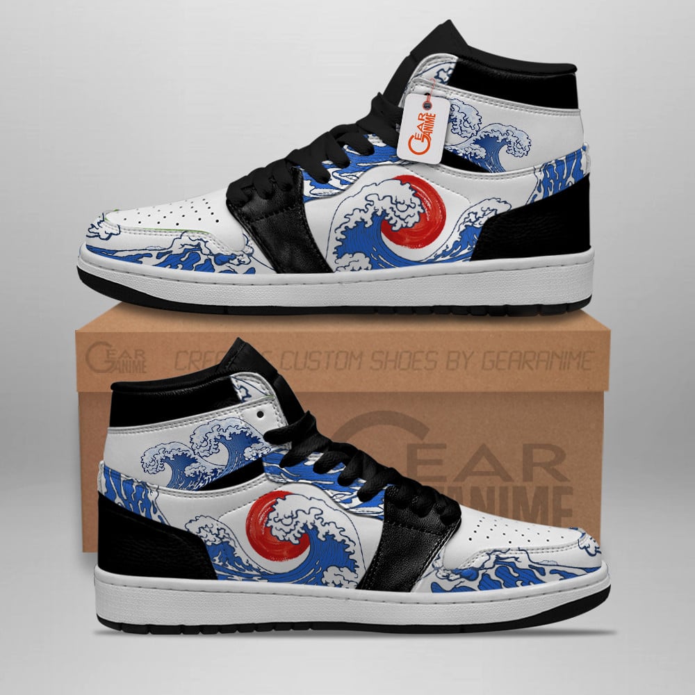 Ideafootwear Kanagawa Wave Red Sun AJ1 High Sneakers Shoes For Men And Women