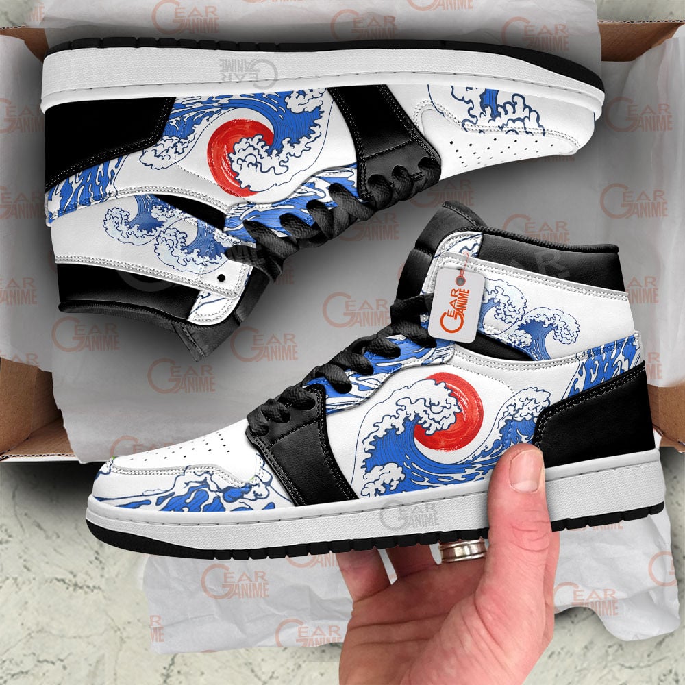 Ideafootwear Kanagawa Wave Red Sun AJ1 High Sneakers Shoes For Men And Women
