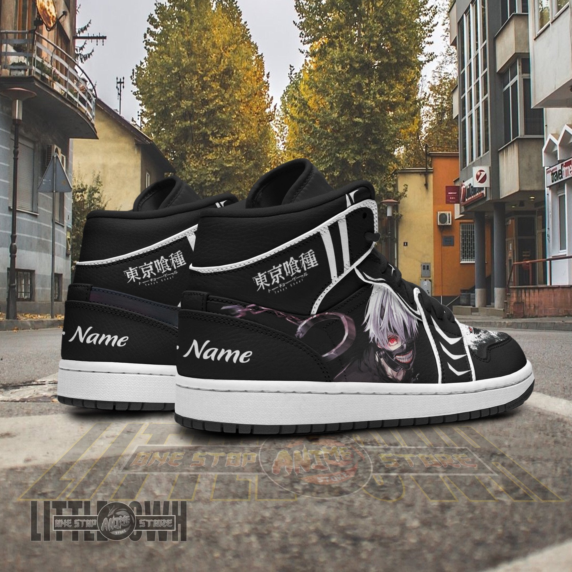 Ideafootwear Kaneki Kakugan AJ1 High Sneakers Shoes For Men And Women