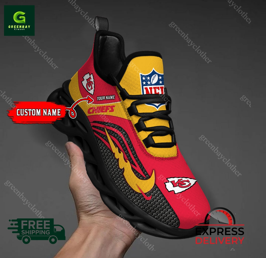Ideafootwear Kansas City Chiefs Max Soul Shoes Sneakers For Men And Women