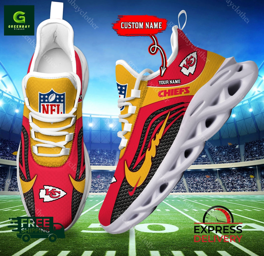 Ideafootwear Kansas City Chiefs Max Soul Shoes Sneakers For Men And Women