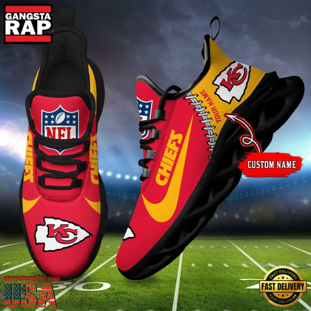 Ideafootwear Kansas City Chiefs Max Soul Shoes Sneakers For Men And Women