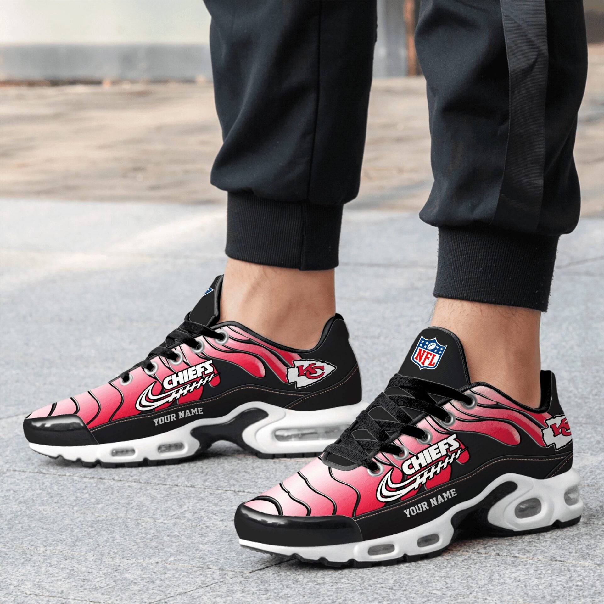 Ideafootwear Kansas City Chiefs TN Shoes Sneakers For Men And Women