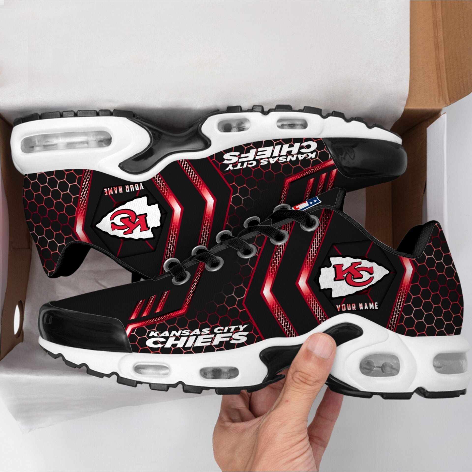 Ideafootwear Kansas City Chiefs TN Shoes Sneakers For Men And Women