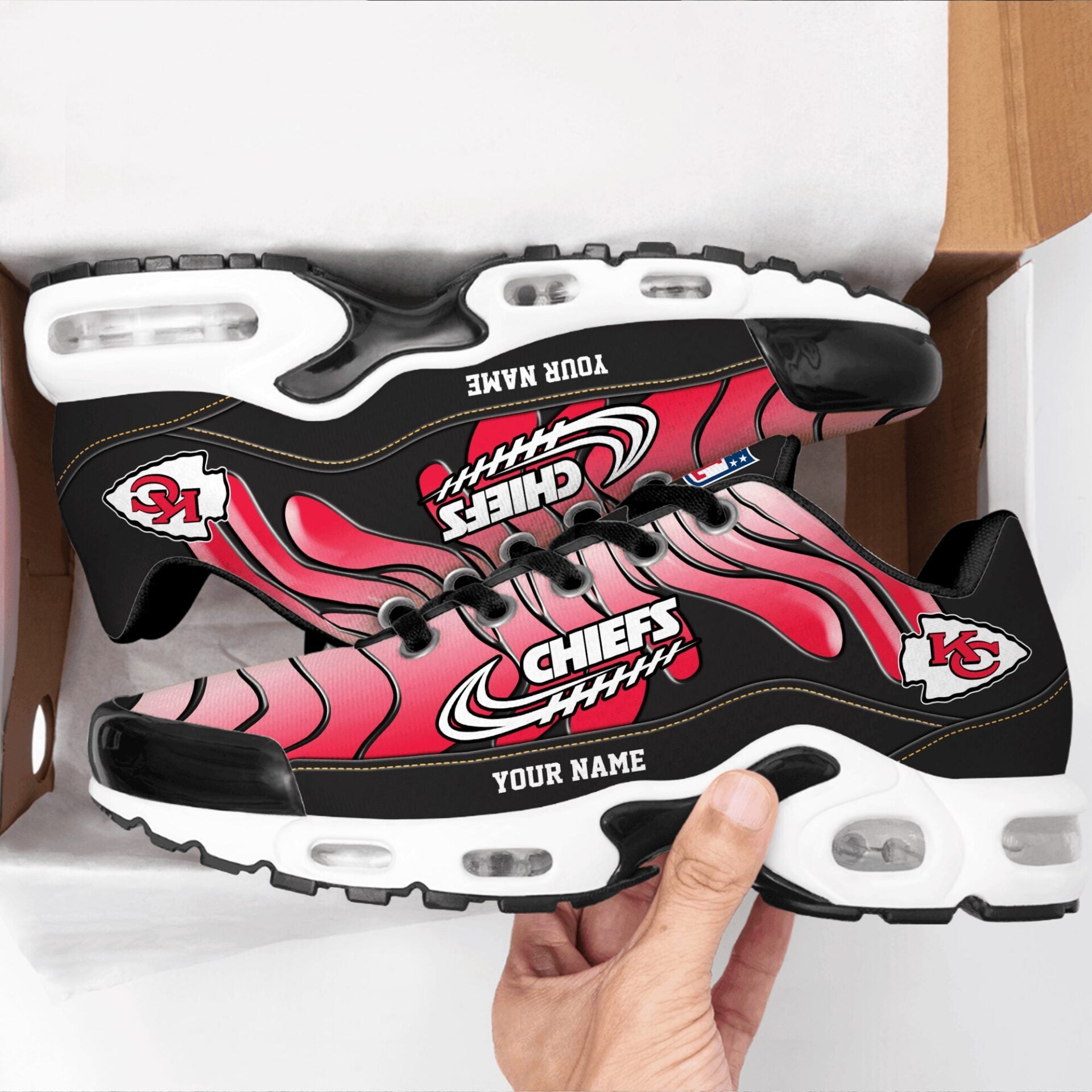 Ideafootwear Kansas City Chiefs TN Shoes Sneakers For Men And Women