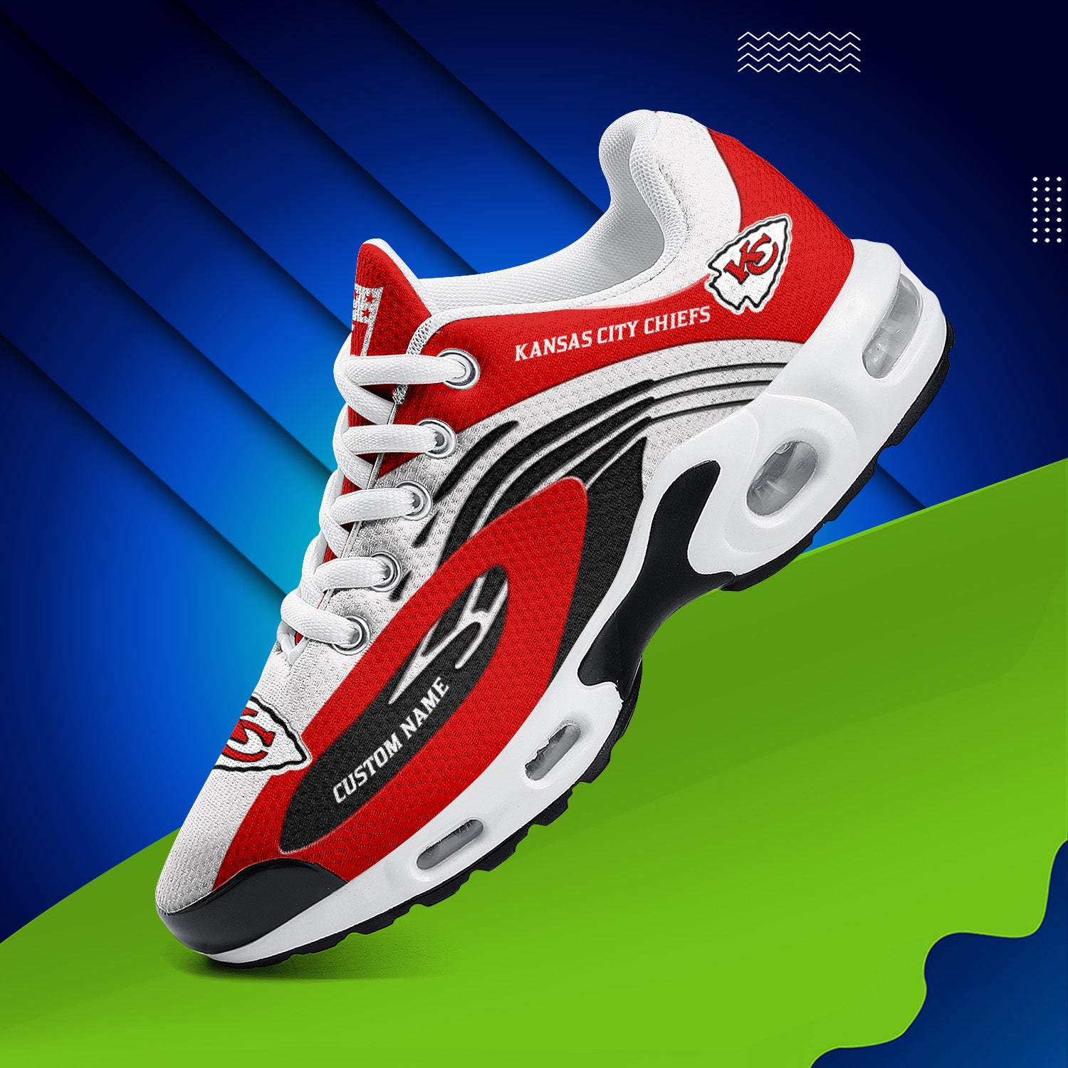 Ideafootwear Kansas City Chiefs TN Shoes Sneakers For Men And Women