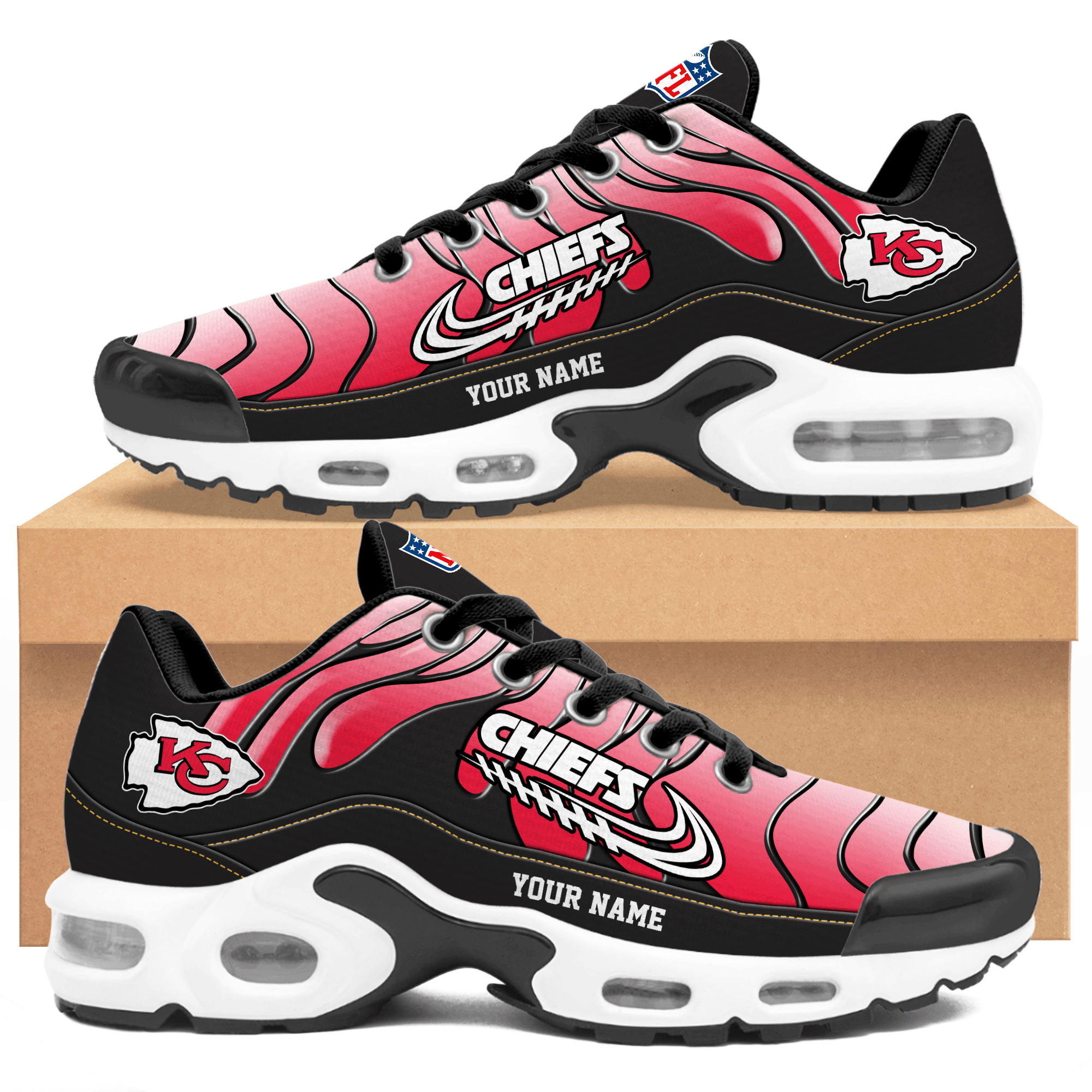 Ideafootwear Kansas City Chiefs TN Shoes Sneakers For Men And Women