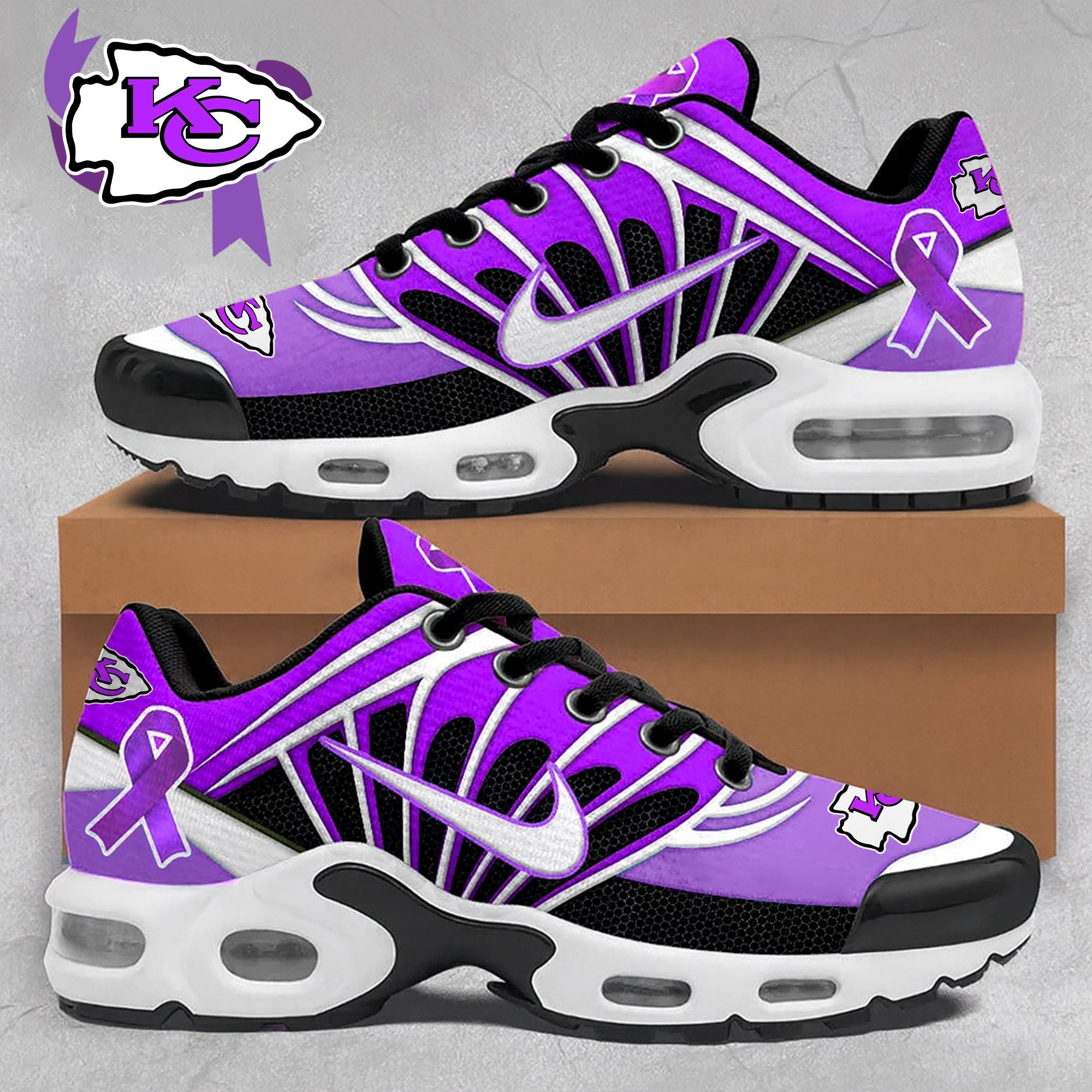 Ideafootwear Kansas City Chiefs TN Shoes Sneakers For Men And Women