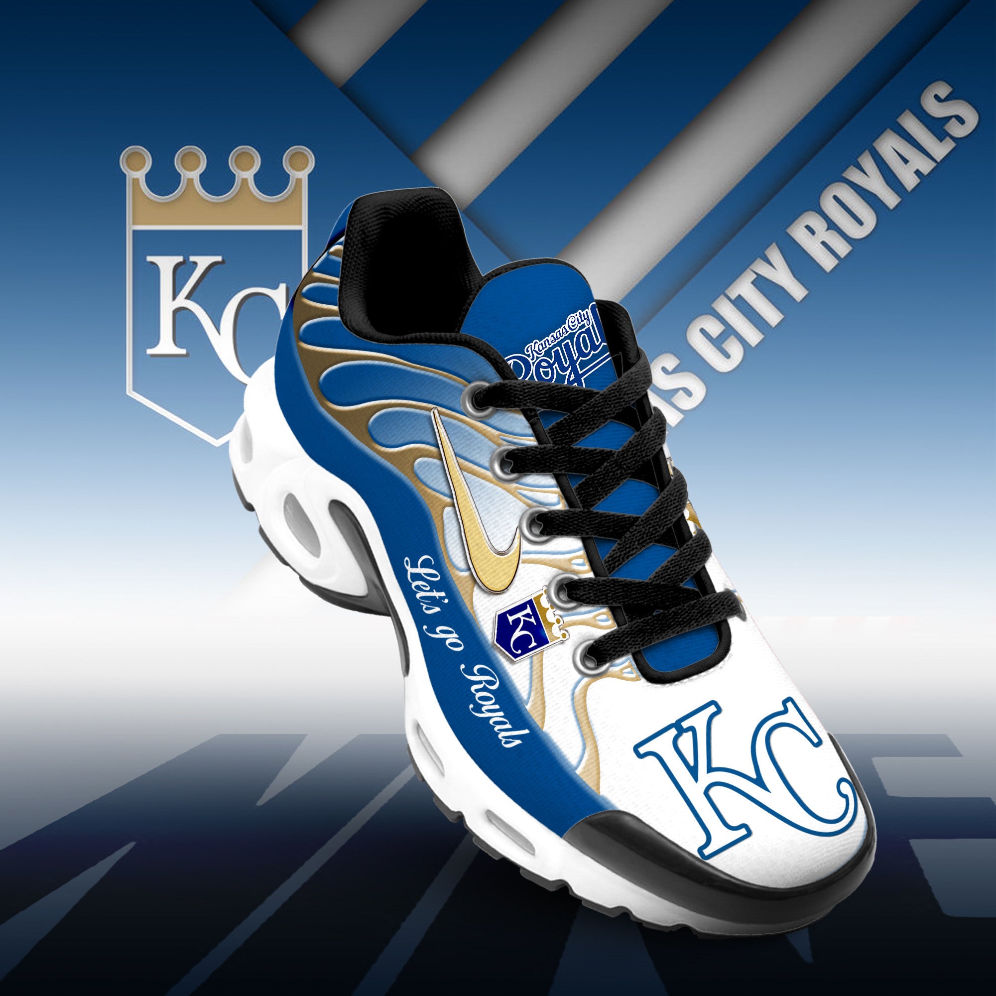 Ideafootwear Kansas City Royals TN Shoes Sneakers For Men And Women