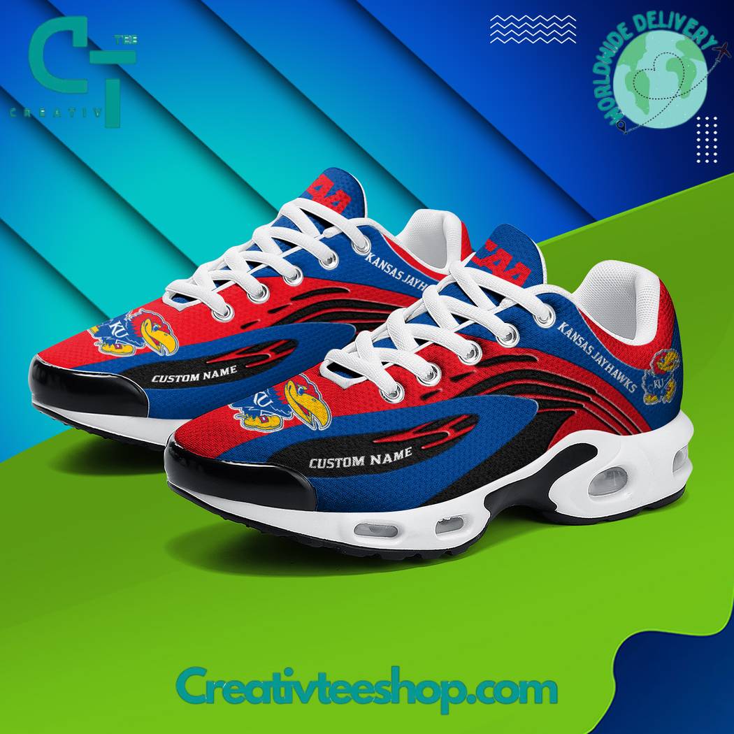 Ideafootwear Kansas Jayhawks TN Shoes Sneakers For Men And Women